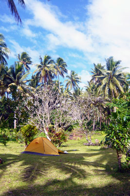 Fidżi, Caqalai - namiot