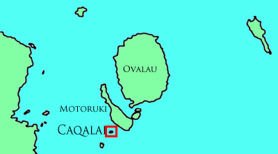 Mapa - Ovalau i Caqalai