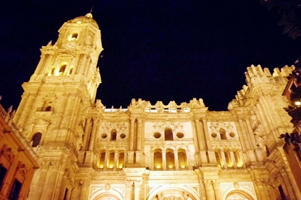 Katedra w Maladze noc