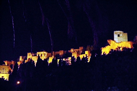 Malaga - Alcazaba noc
