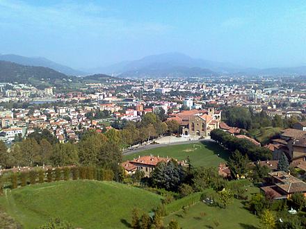 Bergamo - widok z La Rocca