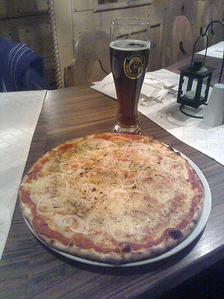 Pizza w Mittenwaldzie