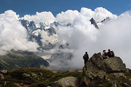 Z widokiem na Mont Blanc