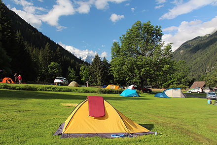 Camping w Argentiere