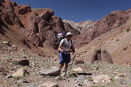 Jożin na szlaku do Cerro Penitentes