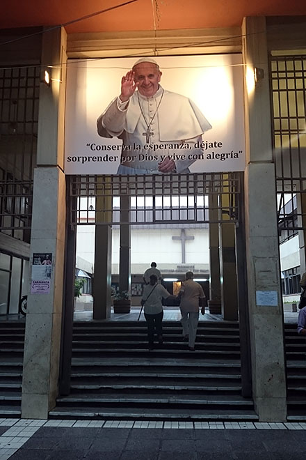 Portret Papieża Franciszka w Mendozie