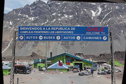 Przejście graniczne Los Libertadores - granica między Argentyną i Chile