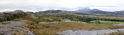 Panorama uchwycona w czasie krtkiej przechadzki na jaki norweski szczyt