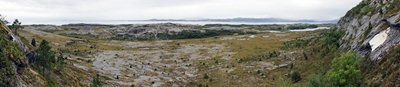 Panorama uchwycona w czasie krtkiej przechadzki na jaki norweski szczyt