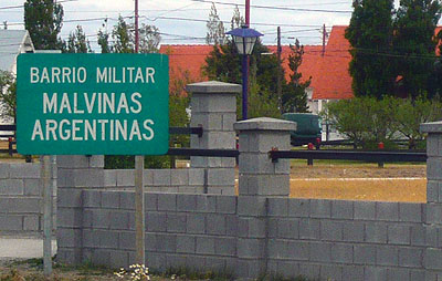 Ro Gallegos, dzielnica wojskowa "Argentyskie Falklandy"