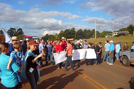 Protest rolnikw w Brazylii