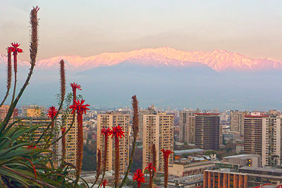 Santiago de Chile, w tle Andy