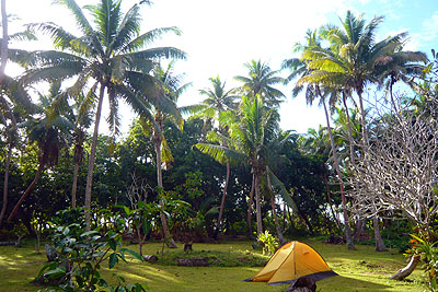 Mój namiot na Caqalai