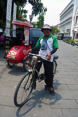 Jakarta, taxi rowerowe