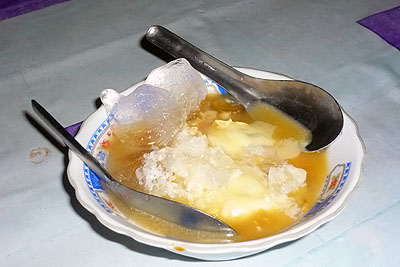 Durian - przyrzdzony jako deser (?)