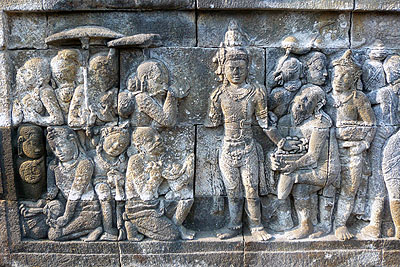 Borobudur - paskorzeby