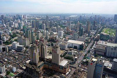Bangkok - widok z Bayioke II Tower