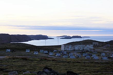 Dalnije Zelency nad Morza Barentsa - osada na kocu wiata